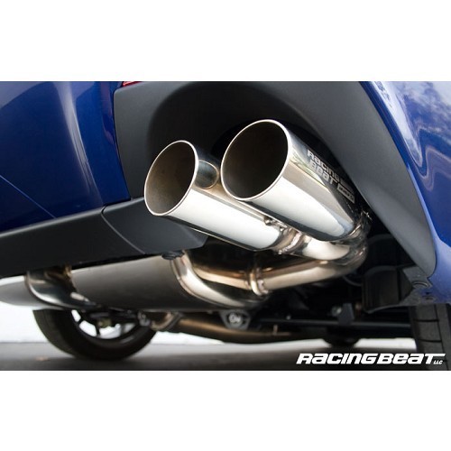 Stainless steel RACING BEAT quadruple exhaust line for Mazda RX8 R3 (2009-2012) - RX01426