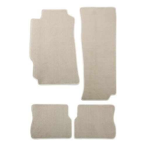  Alfombrillas de terciopelo para el Mazda RX8 LHD - Beige - RX02132 