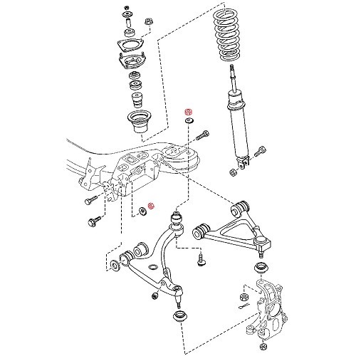 Befestigungsmutter des unteren Dreiecks für Mazda RX8 - RX02668