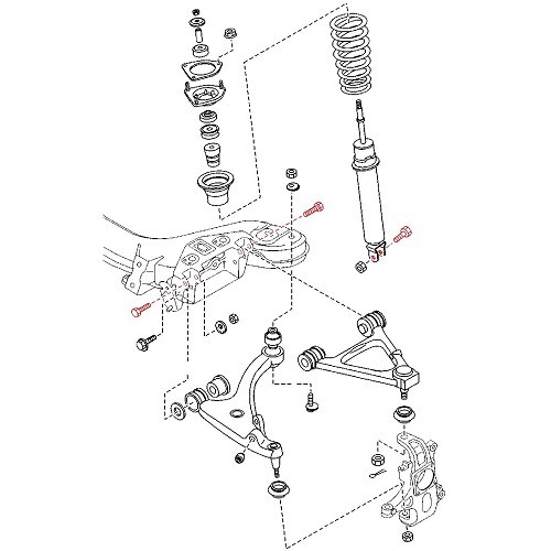 Bevestigingsschroef bovendraagarm voor Mazda RX8 - RX02670