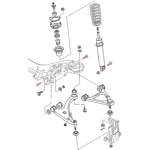 Parafuso superior de fixação do osso para Mazda RX8 - RX02670