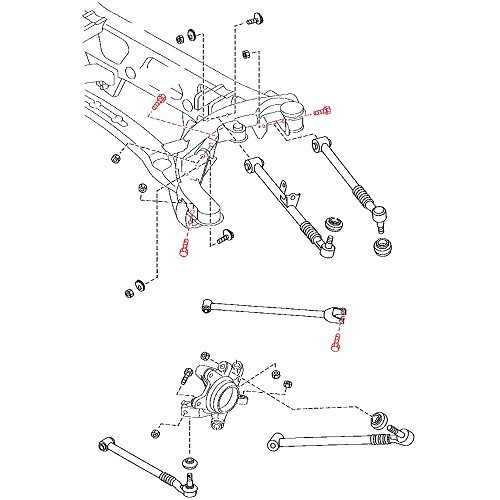 Schraube ohne Exzenter für Hinterradlenker für Mazda RX8 - RX02788