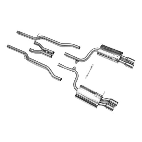  MILLTEK SSXAU048 exhaust system with central pipes for Audi S4 4.2 V8 Quattro B7 saloon - Avant - Cabriolet - SSXAU048 