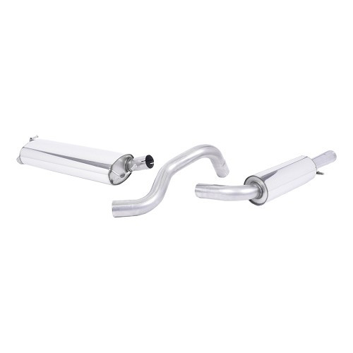  MILLTEK SSXAU081: full exhaust line after intermediate catalytic converter, with silencer for Audi A3 1.9 TDi 90/100/110/130 bhp 1996 -> - SSXAU081 