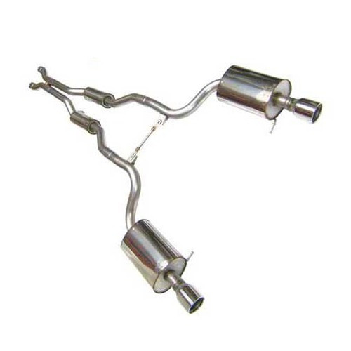  MILLTEK SSXAU100: Full exhaust line after catalytic converter for Audi A4 3.0 V6 B6 and S4 B6 V8 4.2 - SSXAU100 