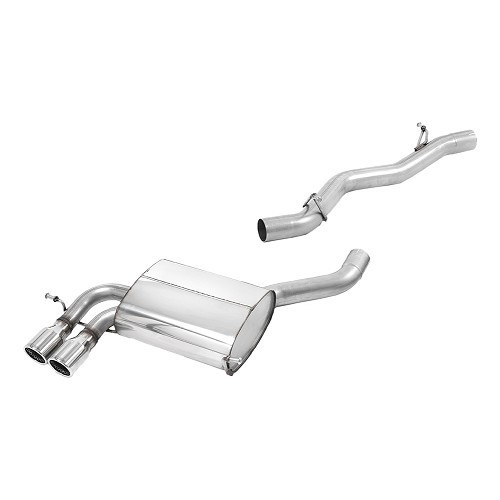  MILLTEK SSXAU197: Full exhaust line after direct intermediate catalytic converter, for Audi S3 2.0 T Quattro Sportback 2007 onwards - SSXAU197 