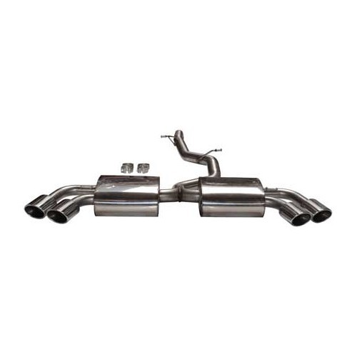  MILLTEK SSXAU201: Full exhaust line after catalytic converter - without intermediate silencer for Audi TT Mk2 TTS Quattro 2008 - - SSXAU201 