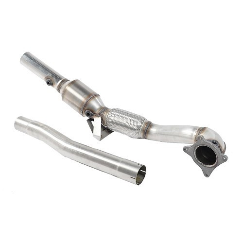  MILLTEK SSXAU204: Turbo downpipe met Sport Hi-Flow katalysator voor 2008 Audi TT Mk2 TTS Quattro -. - SSXAU204 