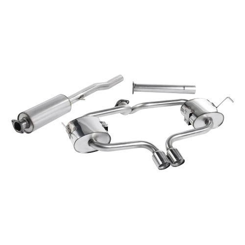 Demi-ligne d'échappement Inox sport MILLTEK SSXM006 après catalyseur pour MINI II R53 Berline Cooper S (10/2000-11/2006) - avec silencieux intermédiaire - SSXM006