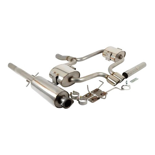  MILLTEK SSXM008 exhaust steel sport half-pipe after catalyst for MINI II R52 Cabriolet Cooper S (11/2002-07/2008) - with intermediate silencer - SSXM008-1 