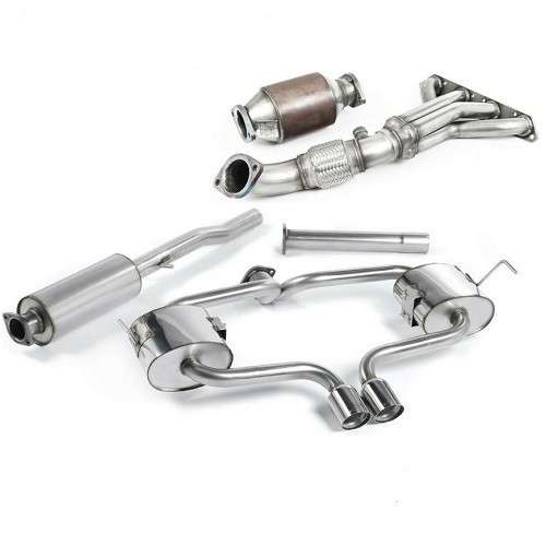  Ligne d'échappement complète Inox sport MILLTEK SSXM013 pour MINI II R53 Berline Cooper S (10/2000-11/2006) - avec catalyseur Hi-Flow - SSXM013 