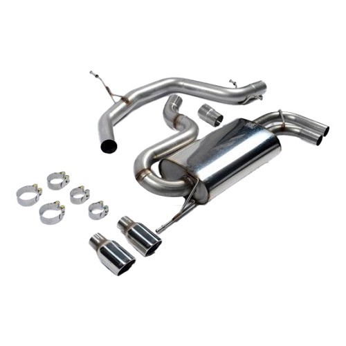  MILLTEK SSXVW147: Sistema di scarico completo dopo il catalizzatore intermedio diretto per Audi A3 2.0 TFSi 2WD Sportback e 3 Porte - SSXVW147 