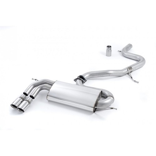  MILLTEK SSXVW157: Line after catalytic converter, empty intermediate pipe for Golf 5 GTi 230hp - SSXVW157 