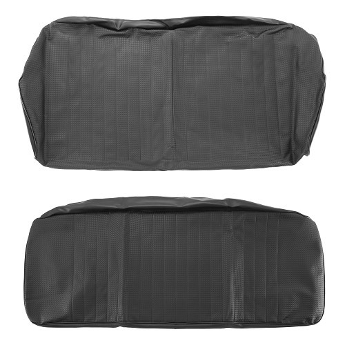 Black TMI seat covers (01) for VW Type 3 Notchback / Fastback 65-67 - T300001