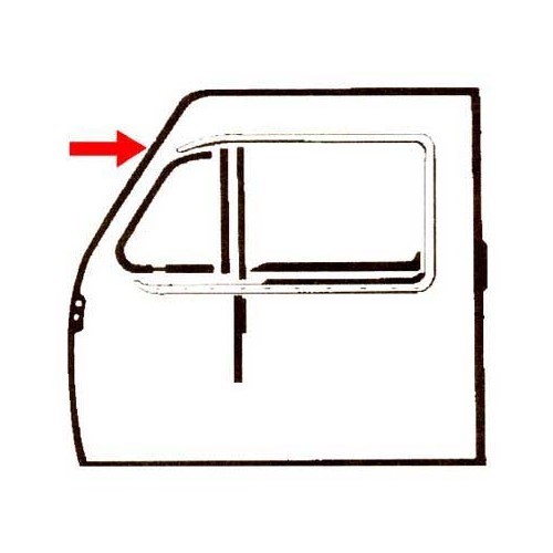     
                
                
    Repro door seals for Type 3, 61 -&gt;74 - per pair - T3A131062
