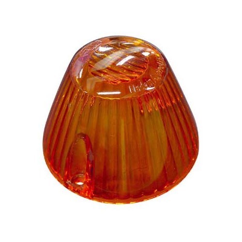  Verre de clignotant avant obus orange pour Type 3 61 ->69, Karmann Ghia 64 ->69 - T3A16100 