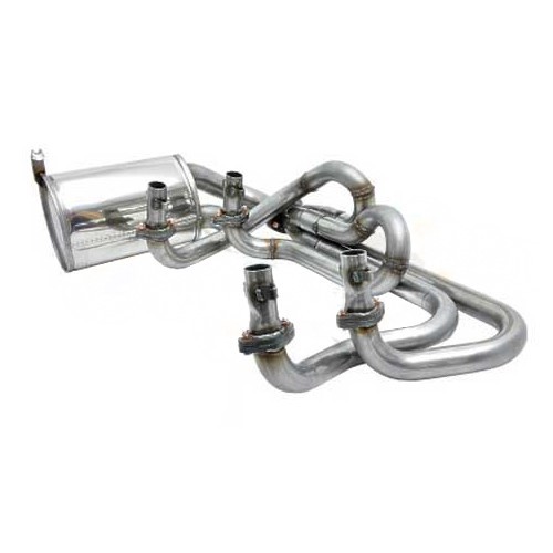 CSP Python stainless steel exhaust for T4 ->78engine in Beetle, 42 mm pipes - T4C20400