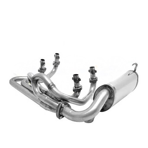  Scappamento Inox CSP Python per motore T4 ->78 per Volkswagen Cox, tubi da 42 mm - T4C20400 