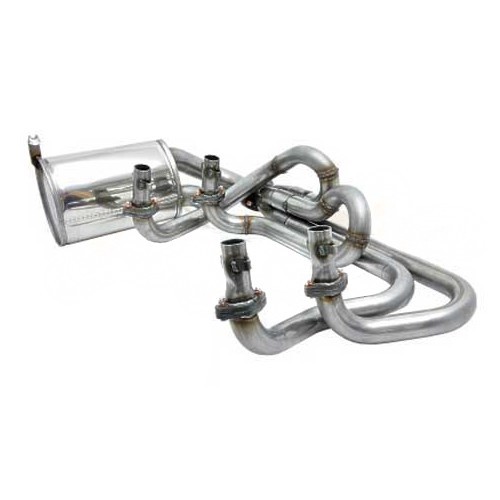 Scappamento Inox CSP Python per motore T4 79-> per Volkswagen Cox, tubi da 42 mm - T4C20401