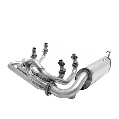  Auspuff Inox CSP Python für Motor T4 ->78 in Cox, Rohre 45 mm - T4C20402 