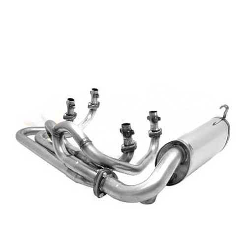  Scappamento Inox CSP Python per motore T4 79-> per Volkswagen Cox, tubi da 45 mm - T4C20403 