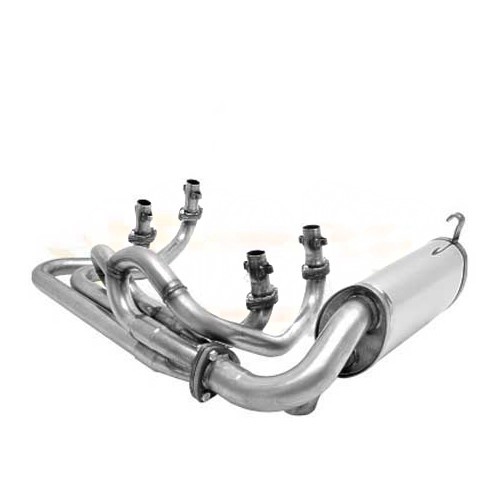  Scappamento Inox CSP Python per motore T4 79-> per Volkswagen Cox, tubi da 48 mm - T4C20405 