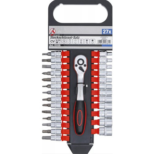  Socket wrench set BGS 1/4 - 27 Pieces - TA00049 