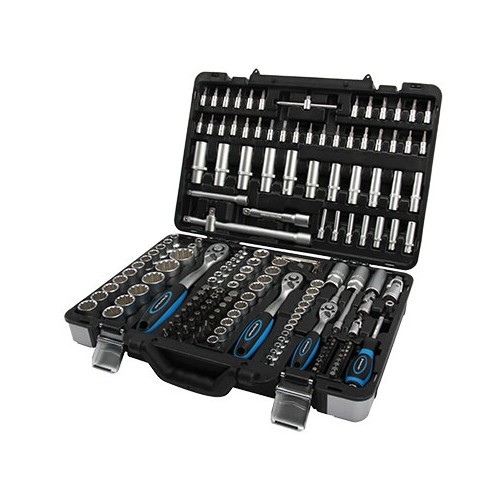 Coffret outillage cliquets et douilles 12 pans TOOLATELIER 171 pièces - TA00052