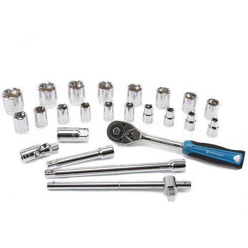 Socket and ratchet set TOOLATELIER - sizes in inches - TA00082