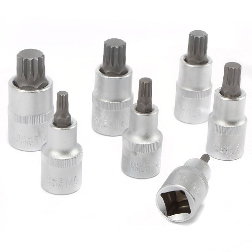  Sockets XZN TOOLATELIER - 1/2" - 7 pieces - TA00087 