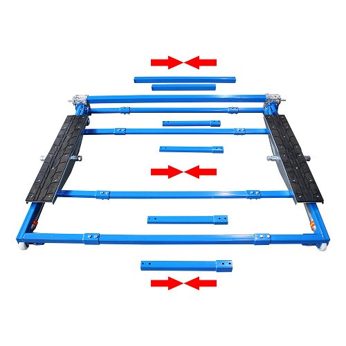 TOOLATELIER mobile automotive tilting bridge, adjustable in 3 sizes - TA00205