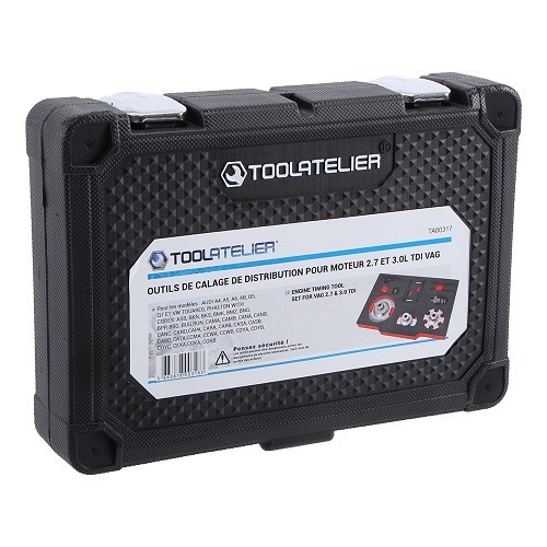 Outils de calage de distribution TOOLATELIER pour moteurs 2.7 et 3.0L TDI VAG - TA00317