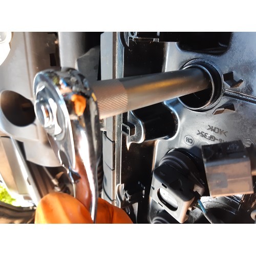 Long spark plug socket 14 mm TOOLATELIER - 12 flats for BMW Mini, PSA and Renault 1.2 16V - TA00395