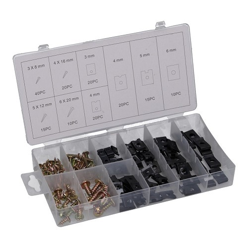 170-piece Screw and U-Type Cushion Assortment