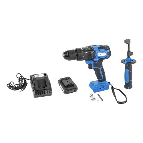  TOOLATELIER 20V cordless percussion drill 2000rpm with battery and charger - TA00515 