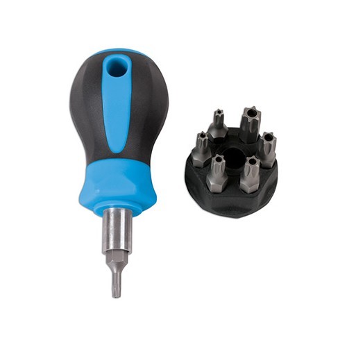 Torx IP short screwdriver - 7 bits - TB00093