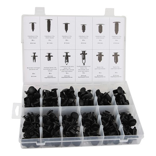     
                
                
    BGS universal car clip set | 192 pieces - TB00356
