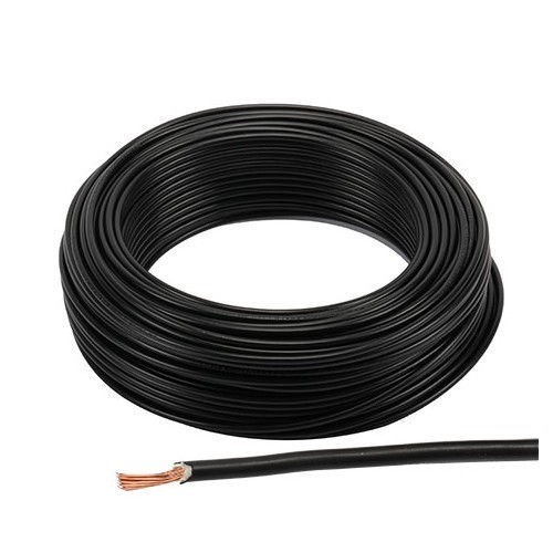 Special electrical wire for automobiles - 1.5 mm2 - sold by the metre - black