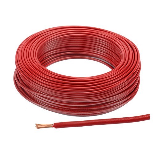  Speciale elektrische draad voor auto's - 1,5 mm2 - per meter - rood - TB00361 