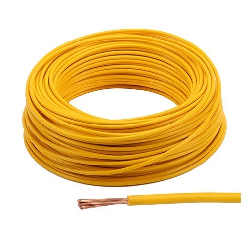 Special electrical wire for automobiles - 1.5 mm2 - sold by the metre - yellow