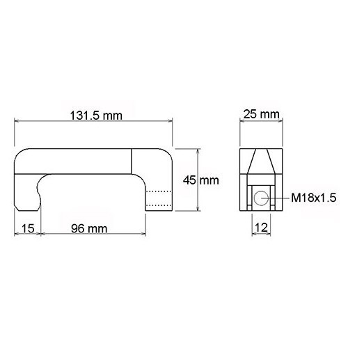 Injector trekker voor DCi motoren - 12 mm - TB00418