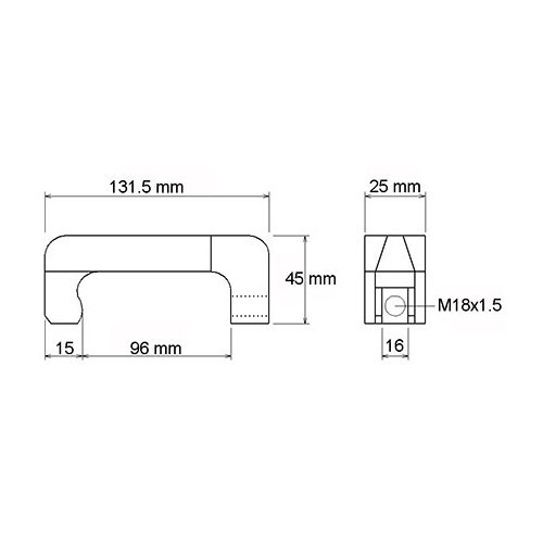  Injector extractor for DCi engines - 16 mm - TB00420-1 