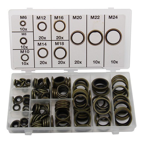 Bonded seals - 150 pieces - metric sizes - TB00620