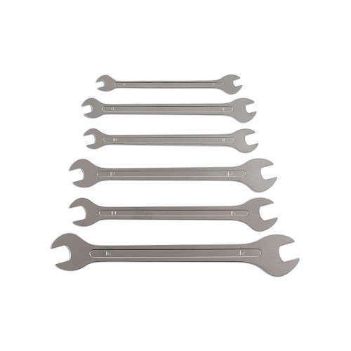 Ultra fine open-ended spanners - 6 pieces - TB00668