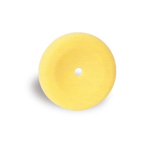 Espuma de polimento de velcro - dura - amarela - Ø: 150 mm