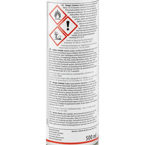 Cire corps creux avec agents anti-corrosion TEROSON WX 215 CC - bombe - 500ml - TB00796