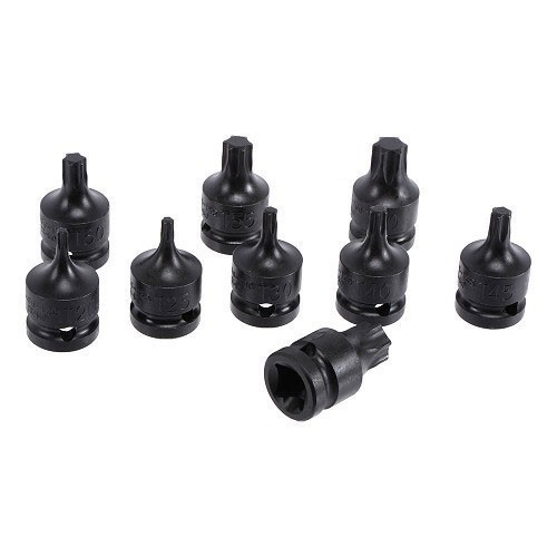  Douilles embouts type Torx à choc - T20 - T70 - TB01154 