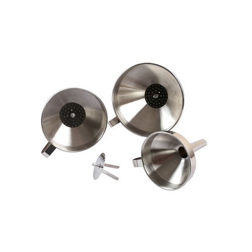     
                
                
    Stainless steel funnels - 3 pieces - TB01173
