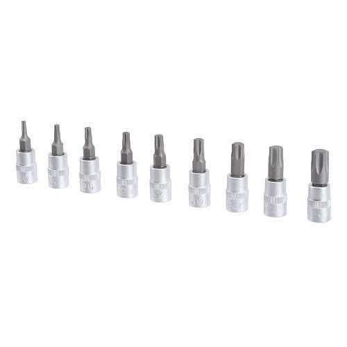 Set of 1/4" square Torx sockets - TB01280