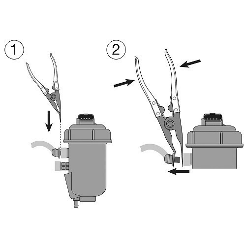 Pinza para conducto de carburante para filtro Diésel JTD Multijet - TB01442